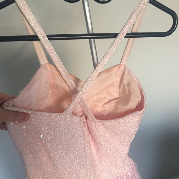 Vintage Pink Prom Dress - Picture 5 of 9